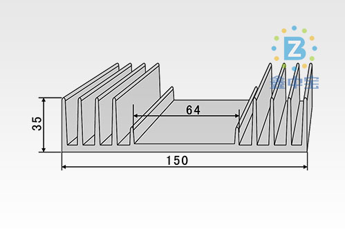 15cm型材散热器-1