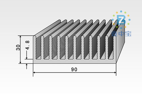 9cm型材散热器-1